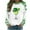 Green(Style 15), variant on NuoCaiYun Sweatshirts Women's St. Patrick's Day Printed Long Sleeved Round Neck Fashionable Casual Hooded Winter Tops