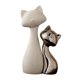 thumbnail image 2 of 2 estatuas de gato para mesa, adorno de , regalo, artesanía decorativa, obra de arte, escultura de animal para escritorio de sala de estar., 2 of 9