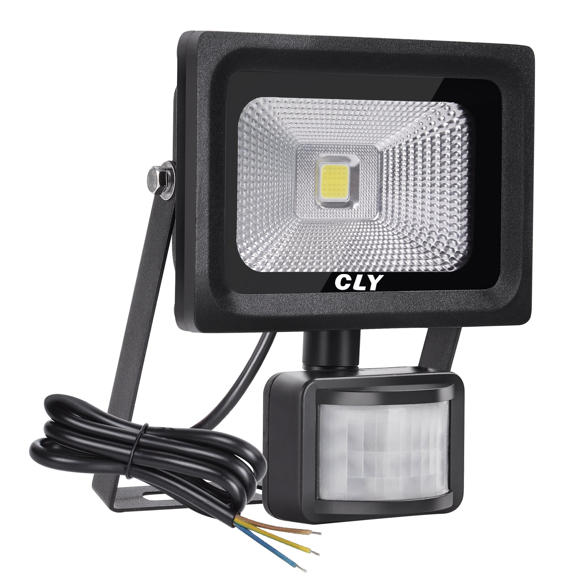 CLY Motion Sensor LED Flood Light,900 Lumens Cool White,10W Waterproof