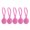 Hot Pink, variant on Multi Color Strong Magnetic Ties - Cable Management 5Pcs