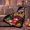 thumbnail image 6 of Home, Festive Holiday Scene, Warm Flannel Blanket for Cabin and Lodge with Detailed Artwork with Rich Color Accents, Art Lovers Christmas Gift, Festive Home Decor, 6 of 9
