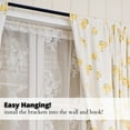 thumbnail image 4 of Yafa Home Fashion Heavy Duty Single Standard Adjustable Curtain Rod Hardware Included, 4 of 6