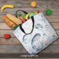 thumbnail image 6 of Kll Sea Animals Pattern Aesthetic Tote Bag For Women Beach Bag Shopping Bags Shoulder Bag Reusable Grocery Bags, 6 of 8