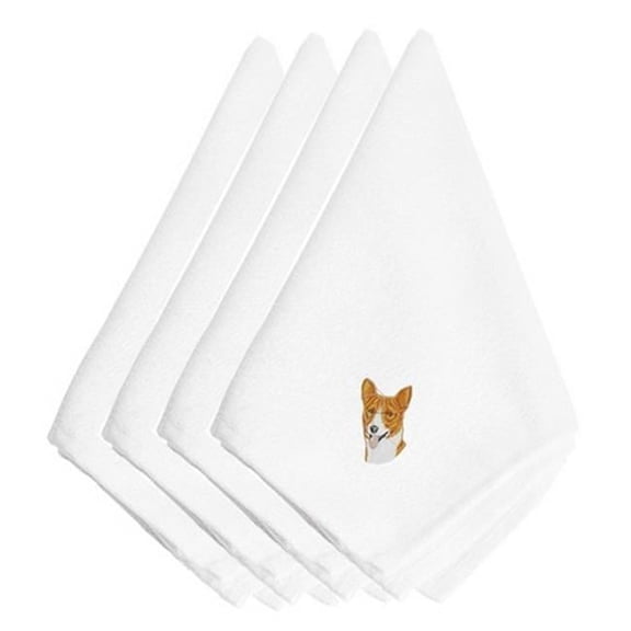 Carolines Treasures  Basinji Embroidered Napkins