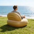 thumbnail image 4 of Lunxisen 1 Pcs Inflatable Sofa Portable Outdoor Recliner Camping Furniture Foldable Lazy Chair for Adults Indoor Lounge Comfort, 4 of 8