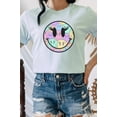 thumbnail image 4 of Rainbow Lash Smiley Faces Cheery Graphic Tee T-Shirt, 4 of 8