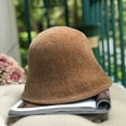 thumbnail image 2 of CoCopeaunts Women Bucket Hat Autumn Winter Wild Wear Corduroy Solid Fisherman Hat Men Outdoor Warm Packable Bell Bucket Cap, 2 of 8