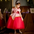 thumbnail image 2 of Girls Fancy Princess Costume Pink Halloween Birthday Cosplay Pageant Party Outfits, 2 of 6