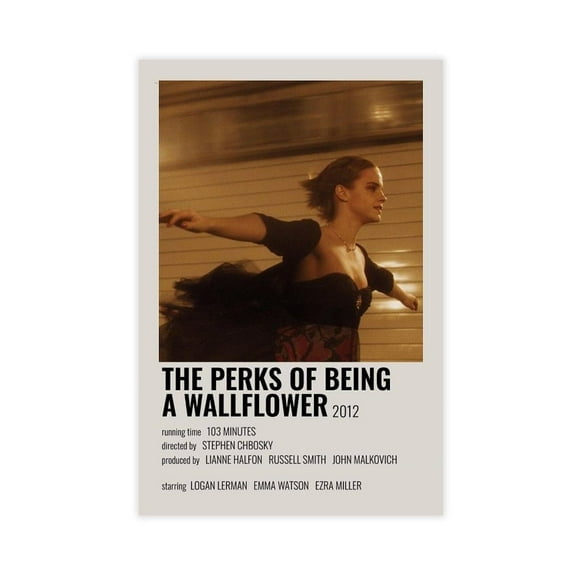 The Perks of Being A Wallflower Movie Poster Cover Art Canvas Poster Wall Art Decor Print Picture Paintings for Living Room Bedroom Decoration