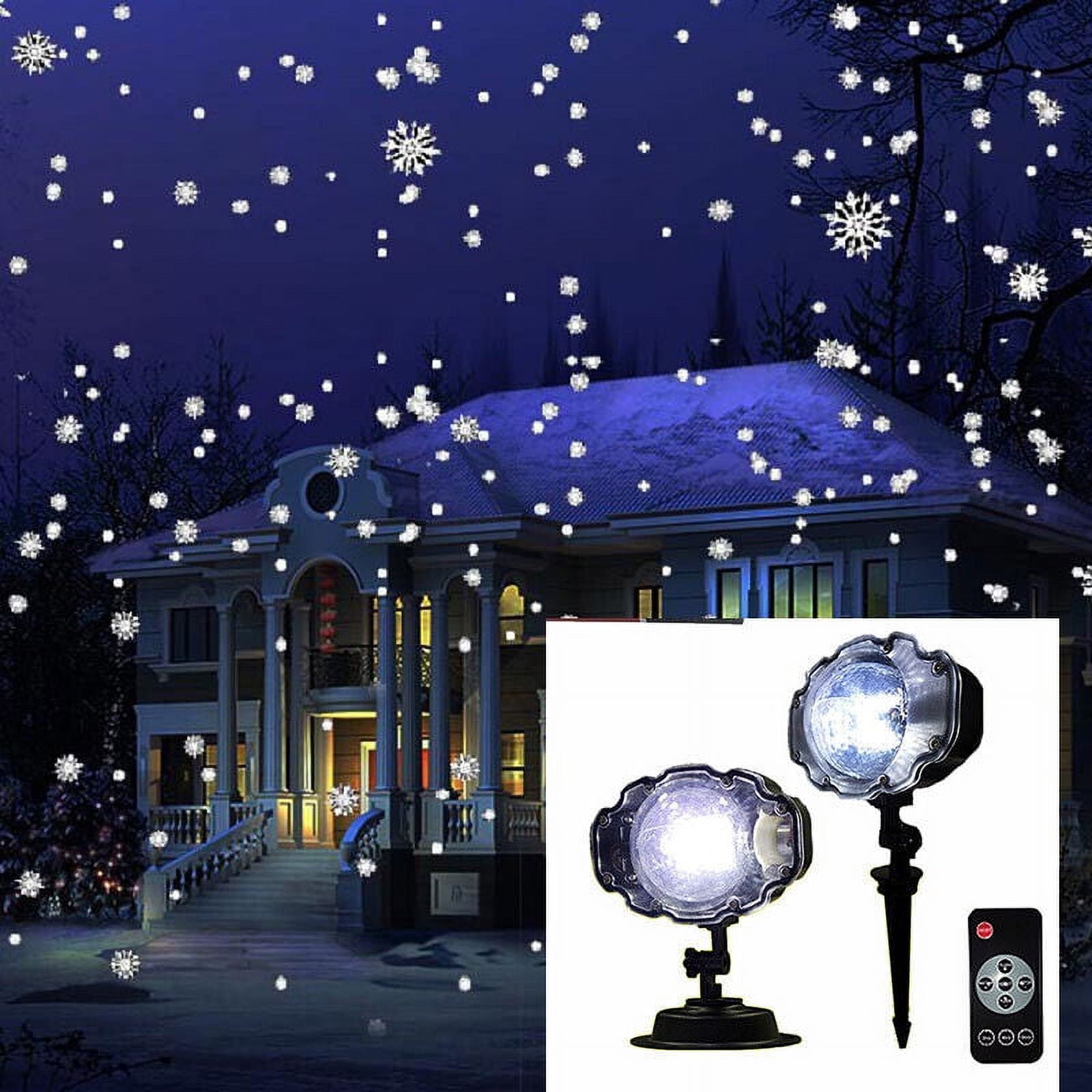 Extérieur Noël Snowfall Laser Projecteur Lumière Moving Snowfall