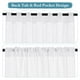 thumbnail image 2 of Cortinas RYB HOME de lino texturizado semitransparente, 132 x 114 cm, color blanco, 2 of 6