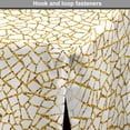thumbnail image 4 of Abstract Dog Crate Cover, Yellow Golden Tone Geometric Pieces Ornamental Broken Cracked Appearance, Easy to Use Pet Kennel Cover for Dogs, 35" x 23" x 27", Earth Yellow Caramel, by Ambesonne, 4 of 6