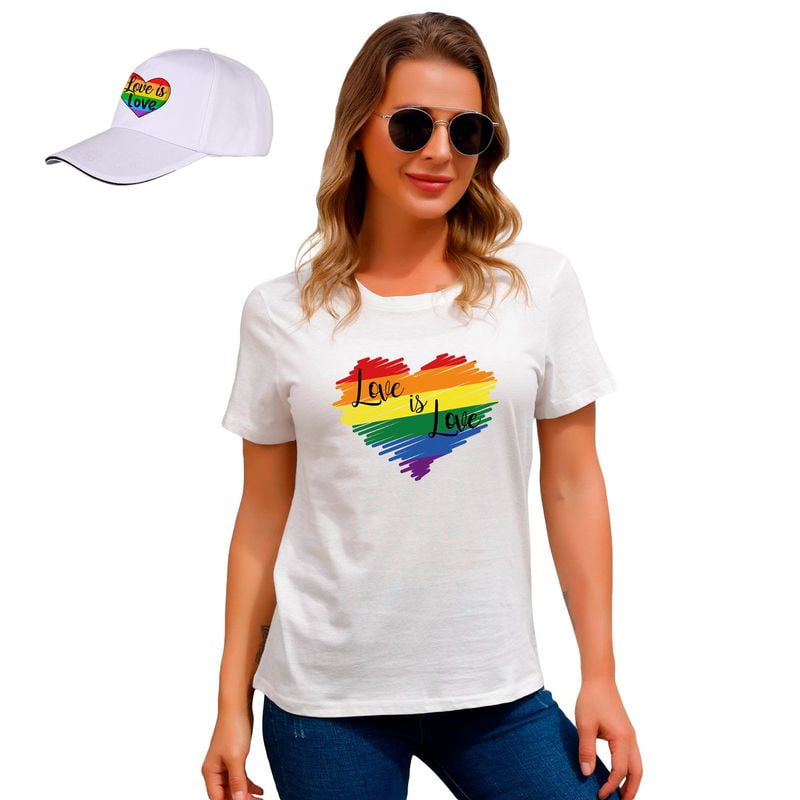 Baseball Cap Gay Pride Shirts Slim Fit 