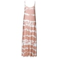 thumbnail image 2 of Daeful Robes Maxi Teinture sur Nœuds Longue Robe Sans Manches Robe d'Été Kaftan Ample Col en V Kaki m, 2 of 6