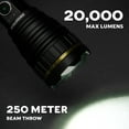 thumbnail image 5 of Swiss Tech Erhellen 20, 20000 Lumen Rechargeable LED Flashlight with USB-C, IP67, 5 of 12