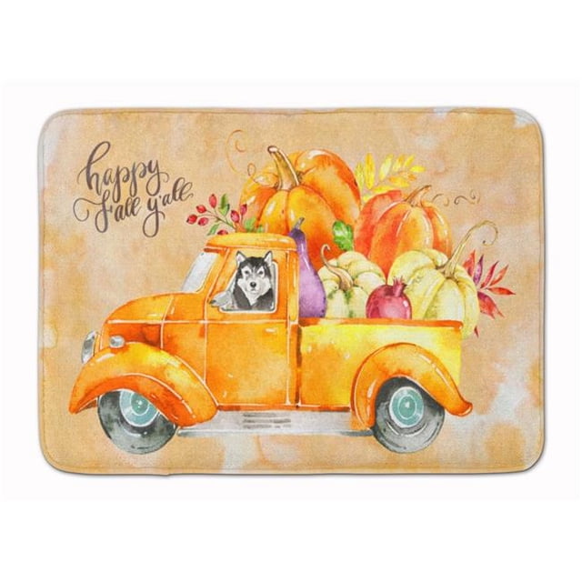 Carolines Treasures CK2625RUG Automne Récolte Alaskan Malamute Machine Lavable Mémoire Mousse Tapis