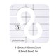 thumbnail image 5 of Acolchado transparente Diseño hueco Ruler Máquina de coser Posicionamiento Plantillas Stencil DIY Patchwork Equipo Suministros para el hogar H Inevent HA011139-08, 5 of 7