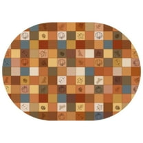 Oval Tablecloth Thanksgiving Pumpkin Harvest Farmhouse Tablecloth,Wipeable Polyester Table Cover for Rectangle Tables,Foldable Tableclothes Fitted Tablecloths for Dining Room Camping Indoor Outdoor