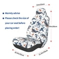 thumbnail image 2 of Lsque Underwater Animals 1 Pattern Car Seat Covers for Front Seats , Waterproof Seat Covers for Cars, Sporty Front Seat Covers,Car Seat Cover Protector Front Seats, 2 of 5