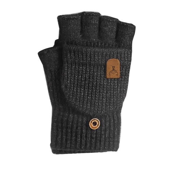 Half Finger Mittens Students Office Indoor Writing Gloves Handwear Knit Gloves