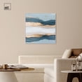 thumbnail image 2 of Art Remedy Abstract with Gold Canvas, 40" x 40", White Frame, Blue Ridge III, 2 of 7