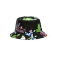thumbnail image 2 of TopHeadwear Print Bucket Hats - Floral - Black/Neon Green, 2 of 2