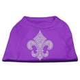 thumbnail image 4 of Pet Dog  Cat Shirt Rhinestone, "Silver Fleur De Lis", 4 of 10