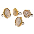 thumbnail image 1 of Godinger 70927 Anneaux de Serviette en Agate&44; Naturel - Lot de 4, 1 of 1