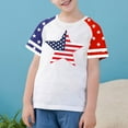 thumbnail image 2 of GERsome Boys Girls 4th of July Tshirts Short Sleeve Shirts for Unisex Kids Summer Patriotic Tshirts Kids American Flag T-Shirts, 11-12 Years, 2 of 4