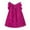 459Hot Pink1020, variant on Rggeeun Toddler Girls Fly Sleeve Solid Color Dress Dance Party Dresses Clothes Leisure Casual O-Neck Sundress