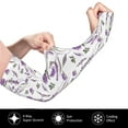 thumbnail image 3 of Goofa Lavender Flowers Pattern UV Sun Protection Arm Sleeves, UPF 50 Sports Cooling Arm Compression Sleeves for Men Women Teenager, 3 of 8