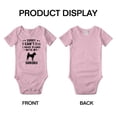 thumbnail image 3 of Sorry I Can't I Have Plans With My Shikoku Love Pet Dog Cute Baby Bodysuit Baby Clothes (Pink, 3-6 Months), 3 of 5