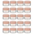 thumbnail image 1 of 20Ensemble Pot de Crème Faciale Forme Ronde Rose Transparent 4x4x2.5cm pour Usage Quotidien Femmes, 1 of 5