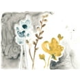 thumbnail image 2 of Vess, June Erica 18x15 White Modern Wood Framed Museum Art Print Titled - Navy Garden Inspiration II, 2 of 4