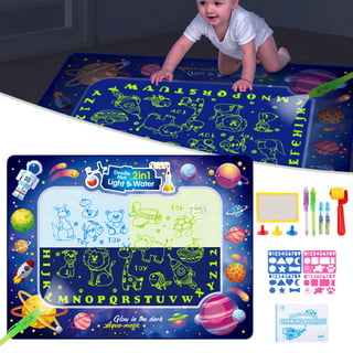Alago Aqua Coloring Mat,Kids Toys Large Water Painting Mat,Toddlers Doodle  Pad with 4 Colors,Gifts for Girls Boys Age 3 4 5+ Years Old,4 Pens,Drawing