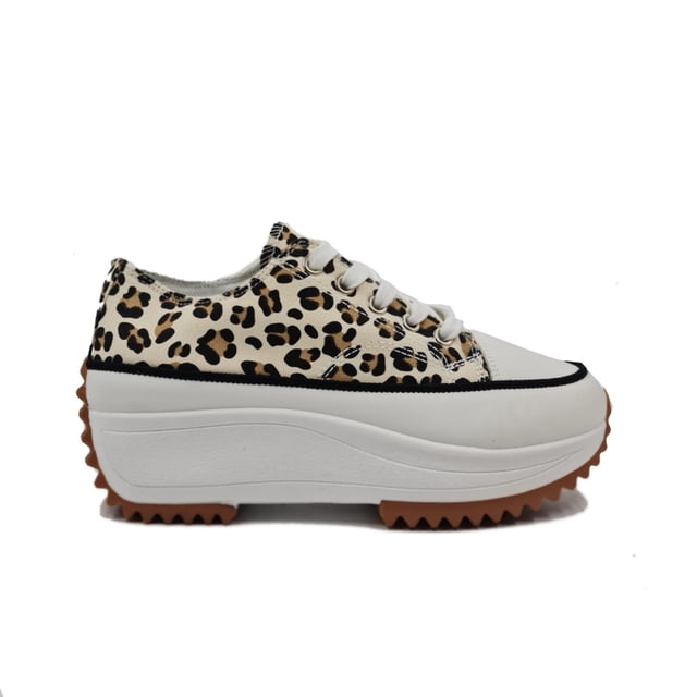 Zapatillas Slipper con estampado beige para mujer