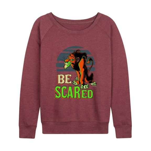 Disney Villains - Be Scared - Women's Lightweight French Terry Long Sleeve Shirt