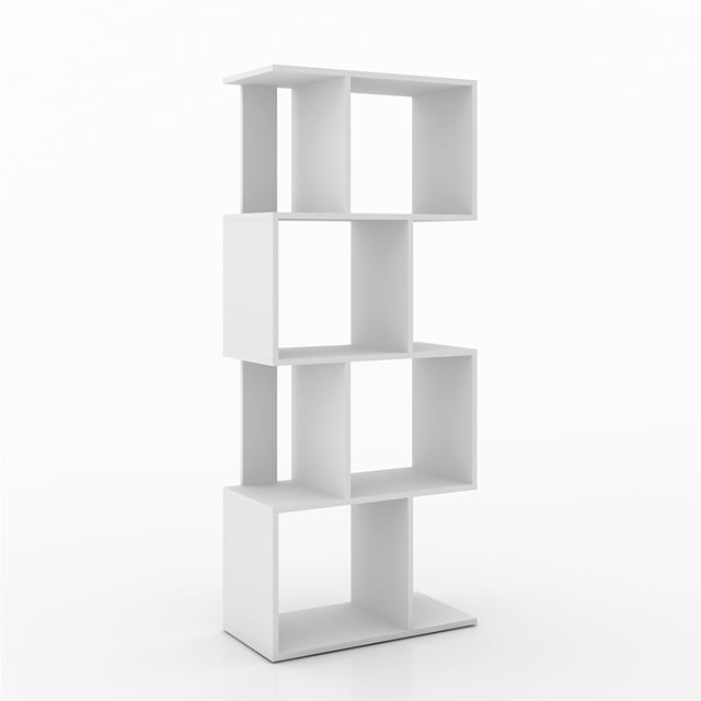 Estantería, Librero, Biblioteca, Armario Bertolini ESM 218 Blanco