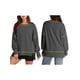 thumbnail image 3 of Sudadera Informal de Cuello Redondo para Mujer, de Larga, Holgada, , con Costuras en Contraste, para Otoño. Gris Oscuro XXL, 3 of 8