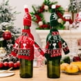 thumbnail image 4 of Nestingho 1Jgo Ropa Decorativa Para Botella De Vino Color Verde Para Fiestas Navideñas, 4 of 8