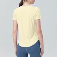 thumbnail image 5 of hotojiny Women's Workout Tops Breathable Lightweight Active Tennis Yoga Shirts Stretch Short Sleeve Athletic Running Tee, 5 of 6