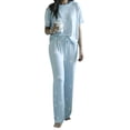 thumbnail image 1 of Pijamas para dormir, Conjunto de pijamas para mujer Conjunto de pijamas de cuello redondo Pijamas Tecnología avanzada, 1 of 6
