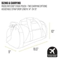 thumbnail image 5 of Classic Round Duffel with Utility Pouch, Heavy-Duty, Water-Resistant Packable Gear Bag for Jobsite, Gym, and Travel, 5 of 6