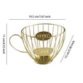 thumbnail image 3 of Matsuzay Cesta de almacenamiento con forma de café, soporte hueco de Metal, soporte para alimentos vegetales, organizador de gran capacidad, hogar, Almacenamiento y organización del hogar Matsuzay HA022733-00, 3 of 6