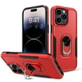 thumbnail image 2 of Elegant Choise Phone Case with Ring Stand for iPhone 14 Pro Max/14 Pro/14 Plus/14 Shockproof Armor Cover, Red, 2 of 4