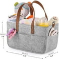 thumbnail image 6 of Craft Organizer Tote Bag with Multiple Pockets, Craft Organizers And Storage Storage Art Caddy for Scrapbooking, Crafts Supply Carrier for Tool, Gray Clearance, 6 of 7