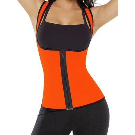 

SAYFUT Women s Shapewear Slimming Vest Waist Trainer Body Shaper Corset Hot Sweat Neoprene Weight Loss Tank Top Tummy Control Sauna Suit