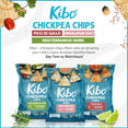 thumbnail image 4 of Kibo Healthy Snacks 3 Flavor Variety Pack Chickpea Chips High Protein, Plant Based, Vegan, Gluten Free, Non GMO, Kosher - 1 oz, 18, 4 of 7