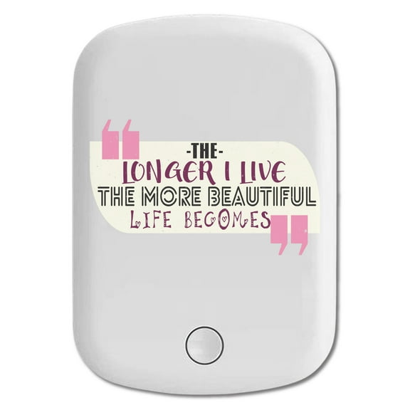 DistinctInk Magnetic Battery Pack, 5000 mAh Wireless Portable Charger with USB-C Cable, Compatible with MagSafe iPhone 14 / 13 / 12 Series - Longer Life More Beautiful Life Becomes