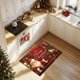 thumbnail image 4 of Yhmxh Alfombrillas de baño para baño Alfombra de baño Tapete navideño absorbente para cocina y baño Decoración del baño, 4 of 5
